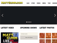 Tablet Screenshot of mattgumm.com